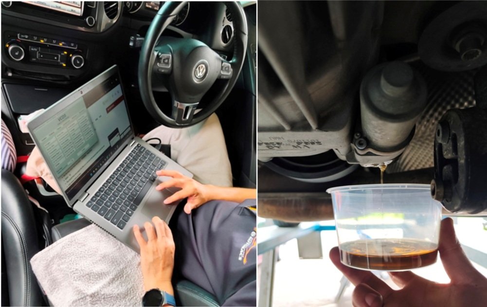 VW Tiguan VCDS diagnostics and gearbox service