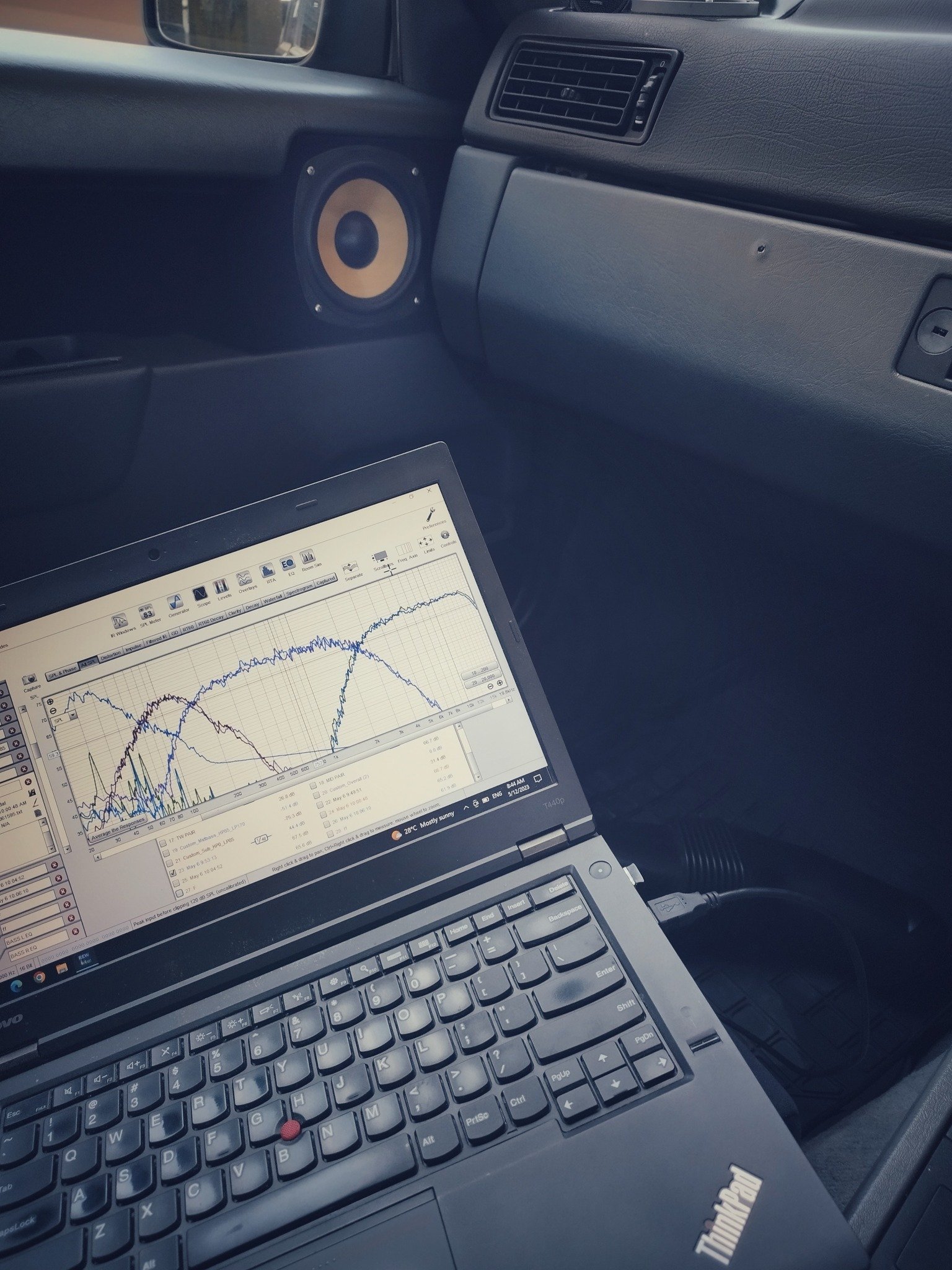 Car audio RTA tuning session
